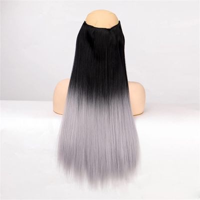 5 Hair Clips Synthetic Hair Long Straight Clips Hair Extensions Natural Wigs For Women High Hair Pieces 1BT171