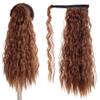 18/28Inch Claw Clip On Ponytail Hair Extension For Women Long Wavy/Straight Brown Synthetic Tail Hair Hairpiece #16 32inches view 1