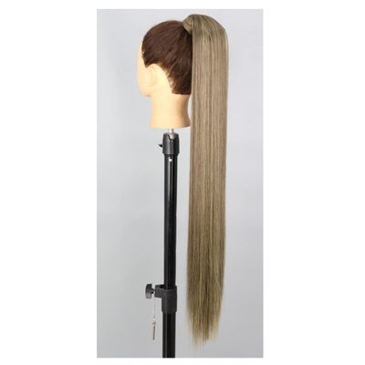 55 85Cm Synthetic Ponytail Long Straight Wine Red Blonde Tail Hair Extensions Heat Horsetail Hairpiece 66-10-86 34inches