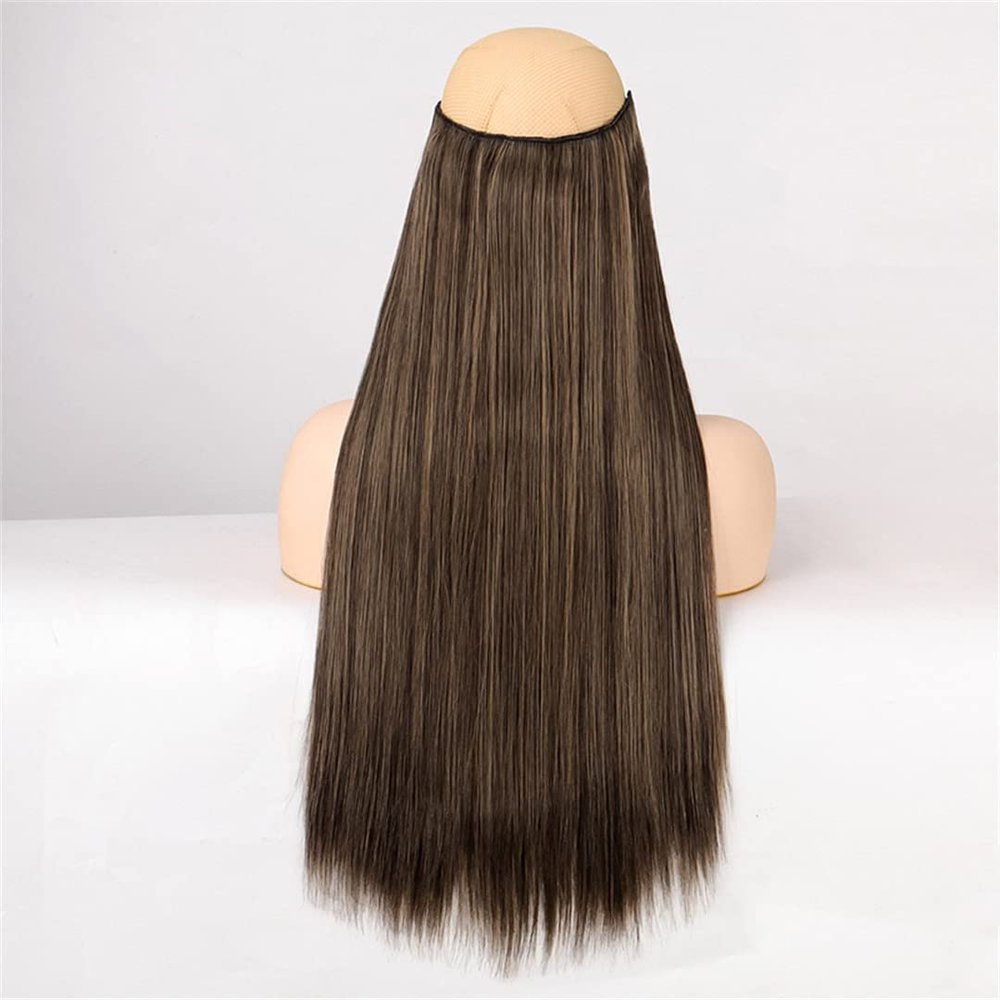 5 Hair Clips Synthetic Hair Long Straight Clips Hair Extensions Natural Wigs For Women High Hair Pieces 4H27