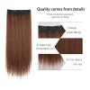 5 Hair Clips Synthetic Hair Long Straight Clips Hair Extensions Natural Wigs For Women High Hair Pieces 1071 view 3