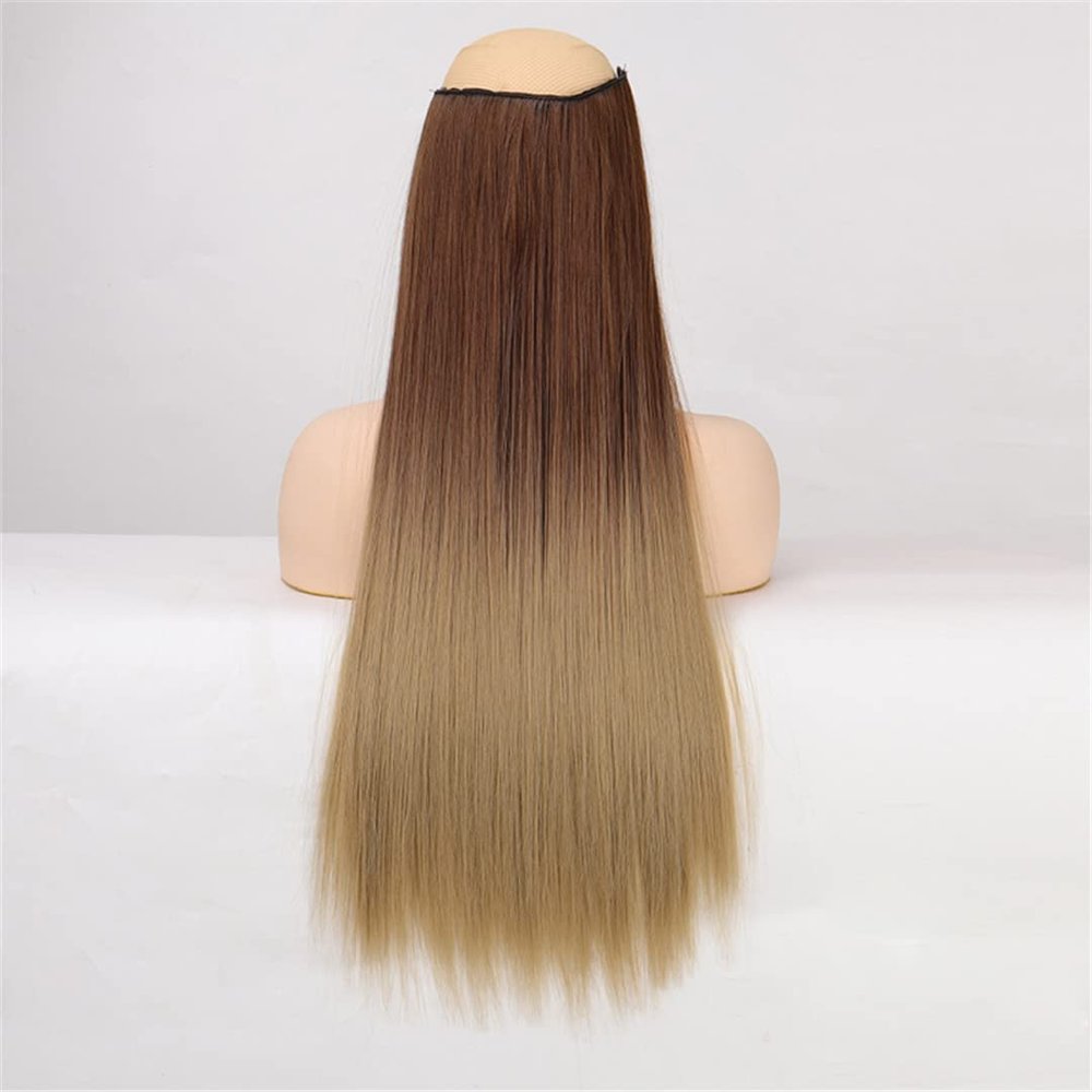 5 Hair Clips Synthetic Hair Long Straight Clips Hair Extensions Natural Wigs For Women High Hair Pieces 8T241