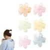 6 PCS Hair Claw Clips,Matte Flower Hair Clips,Cute Hair Catch Barrettes Jaw Clamps,Non Slip Cute Hair Accessories Headwear for Women Girls (E) view 1