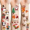 Apeso Christmas Temporary Tattoos for Kids, 24 Sheets Fake Cute Tattoo Stickers Waterproof for Body Face, Birthday Christmas Party Favors Supplies Stocking Stuffers Gifts for Boys Girls view 1