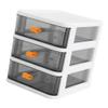 Alipis Glass Organizer Containers Box Three Tier Lockers Dressing Table Office Pp To Stack White Dresser Drawer view 1