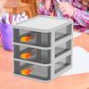Alipis Glass Organizer Containers Box Three Tier Lockers Dressing Table Office Pp To Stack White Dresser Drawer view 2