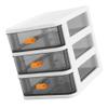 Alipis Glass Organizer Containers Box Three Tier Lockers Dressing Table Office Pp To Stack White Dresser Drawer view 4