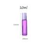 UTURAL 12Pcs 10ml Frosted Essential Oil Roller Bottles Glass Empty Containers with Stainless Steel Ball for Essential Oils, Perfumes and Lip Balms(purple) view 2