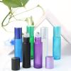 UTURAL 12Pcs 10ml Frosted Essential Oil Roller Bottles Glass Empty Containers with Stainless Steel Ball for Essential Oils, Perfumes and Lip Balms(purple) view 4