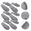Ciieeo 20pcs Portable Disposable Hotel Slippers Non-slip Indoor Slippers for Travel Lightweight Convenient Design for Men and Women view 4