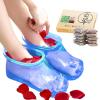 CREAMOON Massage Foot Bath Shoes Foot Bath Massager Movable Foot Soak Tub Pedicure Foot Spa Thermal Massage to Promote Blood Circulation Containing 20 Packs Bath Powder view 1