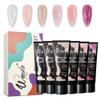 Wenida Nail Extension Gel Kit - Glitter Clear Gel Set for Home DIY Nail Manicure Art view 1