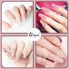Wenida Nail Extension Gel Kit - Glitter Clear Gel Set for Home DIY Nail Manicure Art view 2