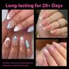 UNA GELLA Short Oval Almond Fake Nails 504pcs Press on Nails Pre-shape Short Almond Round Gel Nail Tips for Full Cover Acrylic False Nails For Nail Extension Home DIY Salon 12 Sizes False Gelly Tips view 2