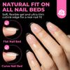 UNA GELLA Short Oval Almond Fake Nails 504pcs Press on Nails Pre-shape Short Almond Round Gel Nail Tips for Full Cover Acrylic False Nails For Nail Extension Home DIY Salon 12 Sizes False Gelly Tips view 3