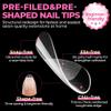 UNA GELLA Short Oval Almond Fake Nails 504pcs Press on Nails Pre-shape Short Almond Round Gel Nail Tips for Full Cover Acrylic False Nails For Nail Extension Home DIY Salon 12 Sizes False Gelly Tips view 4