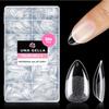 UNA GELLA Short Almond Nail Tips: 504PCS Short Fake Nails Soft Press On Gel Nail Tips Pre Shaped Almond Shape Home Nail Extension Full Cover, 12 Sizes Acrylic Gelly Tips view 1