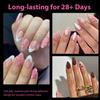 UNA GELLA Short Almond Nail Tips: 504PCS Short Fake Nails Soft Press On Gel Nail Tips Pre Shaped Almond Shape Home Nail Extension Full Cover, 12 Sizes Acrylic Gelly Tips view 2