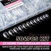 UNA GELLA Short Almond Nail Tips: 504PCS Short Fake Nails Soft Press On Gel Nail Tips Pre Shaped Almond Shape Home Nail Extension Full Cover, 12 Sizes Acrylic Gelly Tips view 4
