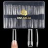 UNA GELLA Extra Long Tapered Sqaure Nail Tips, No C Curve Pre-file 120Pcs Square Press on Nails XXL Long Square Gel Nail Tips Full Cover Acrylic Straight for Nails Extension Art DIY Salon 12 Sizes view 1
