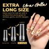 UNA GELLA Extra Long Tapered Sqaure Nail Tips, No C Curve Pre-file 120Pcs Square Press on Nails XXL Long Square Gel Nail Tips Full Cover Acrylic Straight for Nails Extension Art DIY Salon 12 Sizes view 3