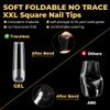 UNA GELLA Extra Long Tapered Sqaure Nail Tips, No C Curve Pre-file 120Pcs Square Press on Nails XXL Long Square Gel Nail Tips Full Cover Acrylic Straight for Nails Extension Art DIY Salon 12 Sizes view 4