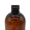 Empty Shampoo Bottles - 8 oz - 3 Pack - Pump Bottles Dispenser for Soap Cream Lotion Gel -Amber PET Boston Round with Black Pump- by Natural Farms view 2