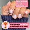 Extra Extra Short Round Gel Nail Tips, SINOKAME Extra Short Press on Fake Nails Clear Round, Full Matte No File Small Petite Child Size Nails for Nail Extension,600 Pcs 13 Sizes with Refills 4&5 view 2