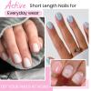 Extra Extra Short Round Gel Nail Tips, SINOKAME Extra Short Press on Fake Nails Clear Round, Full Matte No File Small Petite Child Size Nails for Nail Extension,600 Pcs 13 Sizes with Refills 4&5 view 3