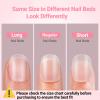 Extra Extra Short Round Gel Nail Tips, SINOKAME Extra Short Press on Fake Nails Clear Round, Full Matte No File Small Petite Child Size Nails for Nail Extension,600 Pcs 13 Sizes with Refills 4&5 view 4