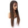 28.5 inches Box Braided Wigs for Black Women Hand Braided Wigs for Woman with Natural Baby Hair Center Part Lightweight Synthetic Glueless Wigs for African American Women FACE MIRACLE (28.5 inches hair, #1B/27T Black Mix Blonde) view 1