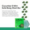 ANIHANA Body Wash Bar with Coconut Oil and Hemp Seed Oil, Soap Free, Moisturizing, Gentle, Soft Skin Care, Refreshing Cucumber & Mint Scent 2.8 Oz view 2