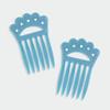1928 Jewelry Classic Light Blue Double Hair Comb Pins view 1