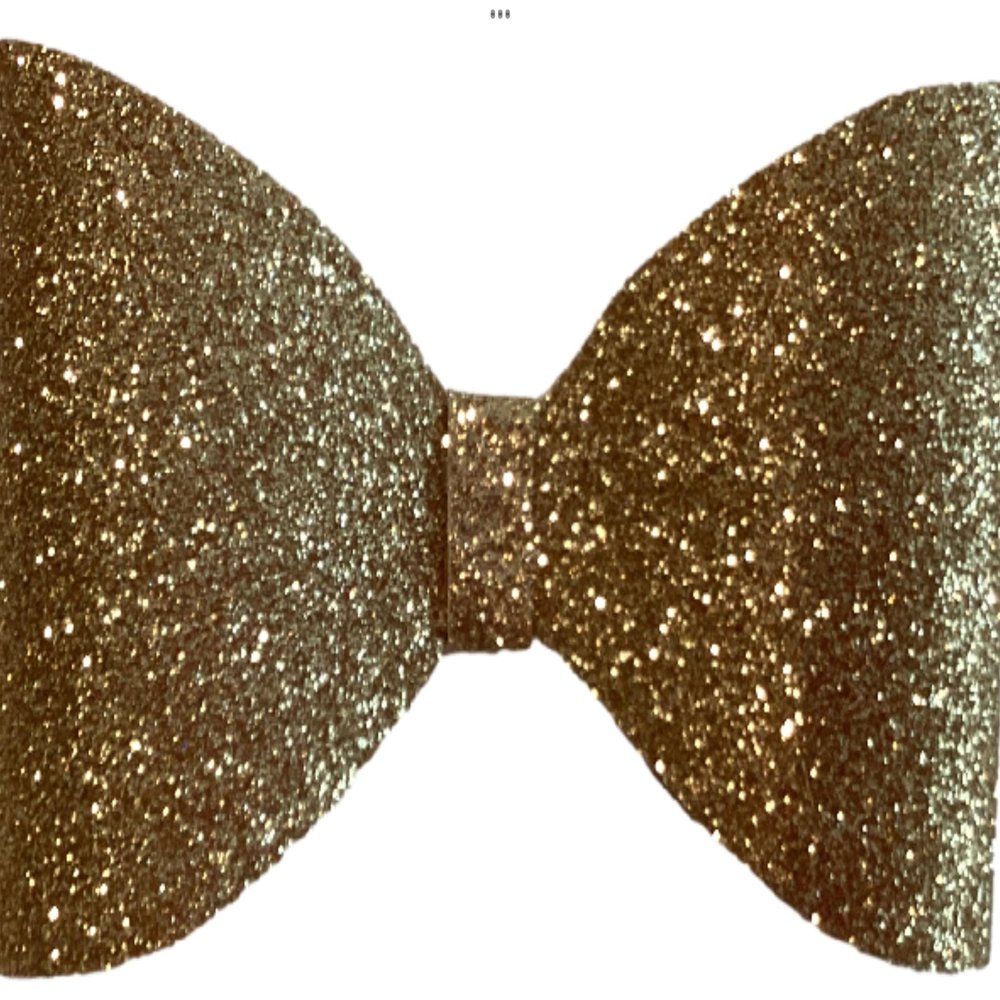 Tailless Glitter Bows (Gold)