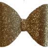 Tailless Glitter Bows (Gold) view 1