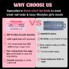 Extra Short Square Nail Tips, SINOKAME Wider Fit Short Square Fake Nails Clear Press on Nails,Pre-etched Soak Off Nail Extension DIY Nail Salons,600 Pcs 10 Sizes with Refill Sizes 5 &6 view 3