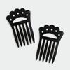 1928 Jewelry Classic Black Double Hair Comb Pins view 1