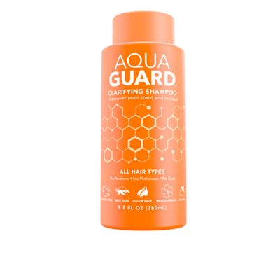 AQUA GUARD Clarifying Shampoo | Remove Chlorine & Pool Hair Smell | Paraben Free, Vegan, Color Safe, Leaping Bunny Certified
