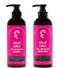 HELLO CURLS- HAIR DUO- CURLS DEFINING SET- Anti Frizz  Cruelty Free- Parabens Free- 2Bottles of 16.5oz view 1