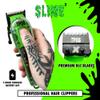 TPOB Slime 2 Barber Hair Clippers for Men 6800 RPM with Matte Green Case and X Fade Blade view 2