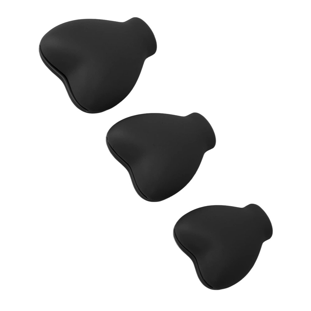 Silicone Makeup Brush Holder - 3 Pack Heart Shaped Covers for Travel Protection - Keep Brushes Clean and Safe at Home or While Traveling