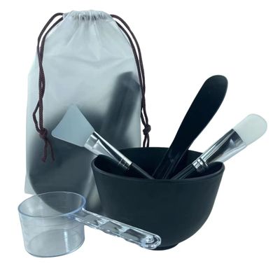 Face Mask Mixing Bowl Set. 5IN 1 SPA Quality Face Mask Tool Kit. with Silicone Face Mask Brush Applicator,Premium Soft Face Brushes, Silicone Facial Mask Bowls, Mask Spatula, Measuring Scoop