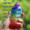 Crystal Chakra Soap Rock - Soap Bar - Jasmine Essential Oil Fragance - Natural Gemstones - Healing Energy - Fancy RockSoap - Moisturizing Skin - Scented Soap Gift for Women and Men view 2