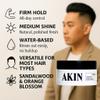 AKIN Official Pomade for Men and Women | Medium Shine Firm Hold | Water Based Flake Free | Easy to Wash Out | 3.3oz Travel Friendly view 2