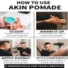 AKIN Official Pomade for Men and Women | Medium Shine Firm Hold | Water Based Flake Free | Easy to Wash Out | 3.3oz Travel Friendly view 3