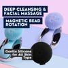 ZAQ Tara Sonic Facial Cleansing Brush | Silicone Face Scrubber | Soft and Smooth Bristles Removes Dead Skin Cells and Makeup | for All Skin Types - Black view 4