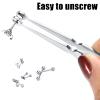 15 Pcs Piercing Ball Grabber Tool Piercing Barbell Clamps Forceps Stainless Steel Pliers Jewelry Clamp Tweezers Labret Lip Studs Tongue Studs earring Removal Tool view 2