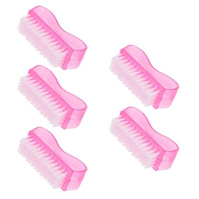 Beavorty 5pcs Nail Brush for Manicure Dust Cleaning Bristle Brushes for Easy Nail Care and Polishing for Home and Salon Use