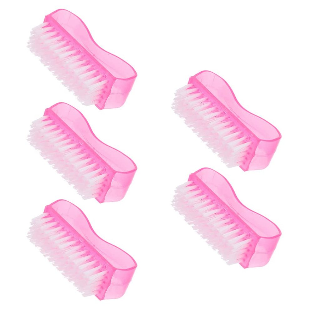 Beavorty 5pcs Nail Brush for Manicure Dust Cleaning Bristle Brushes for Easy Nail Care and Polishing for Home and Salon Use