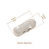 AsAlways Shiny Rhinestone Crystal Portable Lipstick Case with Mirror Portable Bling Diamonds Makeup Cosmetic Storage Holder for Travel Ladies Fashion (Silver) view 2